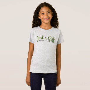 Die Schildkröten-Liebe des Mädchens gerade ein T-Shirt