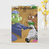 Die Schildkröten werden bald gut. Karte (Gelbe Blume)