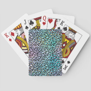 Die schillernde Leopard-Serie Design 8 Spielkarten