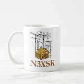 Die "Schinken-" Bretterbude Kaffeetasse (Links)