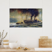 Die Schlacht am Golf von Riga, August 1915, 1940 Poster (Küche)