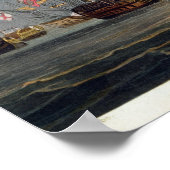 Die Schlacht am Nil, 1. August 1798, graviert Poster (Ecke)