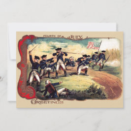 Die Schlacht der Amerikaner im revolutionären Krie Einladung
