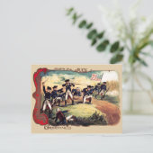 Die Schlacht der Amerikaner im revolutionären Krie Postkarte (Stehend Vorderseite)