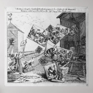 Die Schlacht der Bilder, 1745 Poster