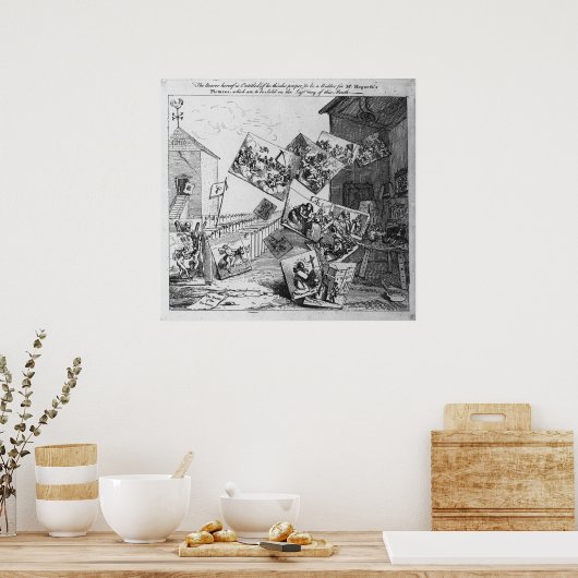 Die Schlacht der Bilder, 1745 Poster (Küche)