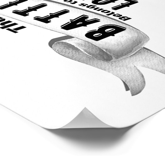 Die Schlacht gehört dem Herrn Poster (Ecke)