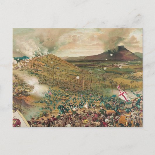 Die Schlacht im Zivilen Krieg Amerikas gegen den M Postkarte (Vorderseite)