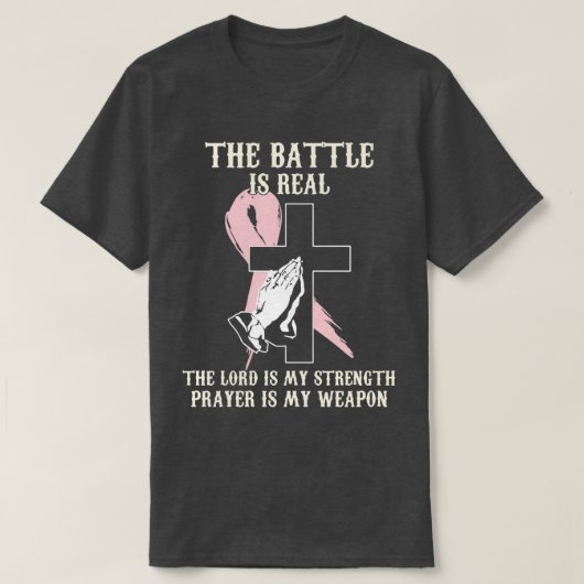 Die Schlacht ist real, der Herr ist mein kraftgetr T-Shirt (Design vorne)