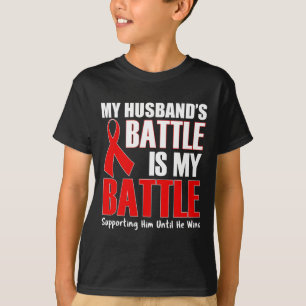 Die Schlacht meines Ehemanns ist meine Schlacht - T-Shirt