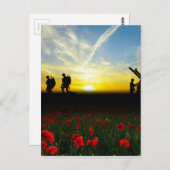 Die Schlacht Postkarte (Vorne/Hinten)