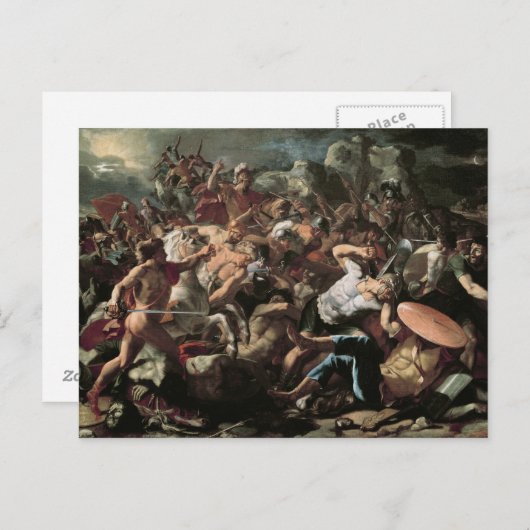 Die Schlacht Postkarte (Vorne/Hinten)