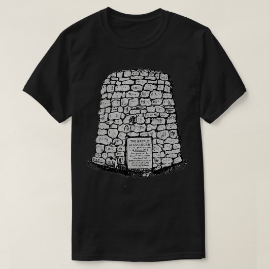 Die Schlacht um Culloden Cairn T-Shirt (Design vorne)