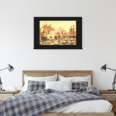 Die Schlacht um den Erie-See, Commodore_Gravings Leinwanddruck (Insitu (Schlafzimmer))