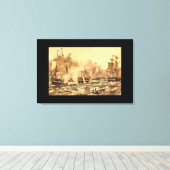 Die Schlacht um den Erie-See, Commodore_Gravings Leinwanddruck (Insitu (Holzboden))