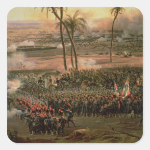 Die Schlacht um die Pyramiden, 21. Juli 1798, 1806 Quadratischer Aufkleber