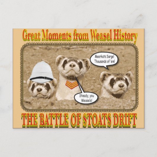 Die Schlacht um die Stoß-Drift-Postkarte Postkarte (Vorderseite)