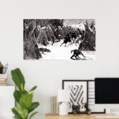 Die Schlacht um die Washita Poster (Heimbüro)