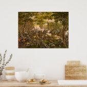 Die Schlacht um die Wildnis in Amerika im Zivilen Poster (Küche)