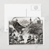 Die Schlacht um Formigny Postkarte (Vorne/Hinten)