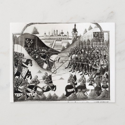 Die Schlacht um Formigny Postkarte (Vorderseite)