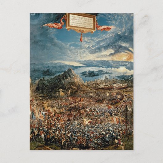 Die Schlacht um Issus Postkarte (Vorderseite)