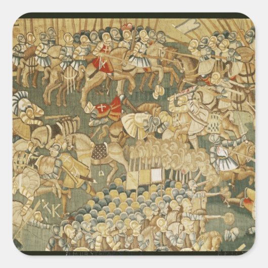 Die Schlacht um Jarnac Quadratischer Aufkleber (Vorderseite)
