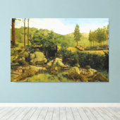 Die Schlacht um Mortain durch Keith Rocco Leinwanddruck (Insitu (Holzboden))