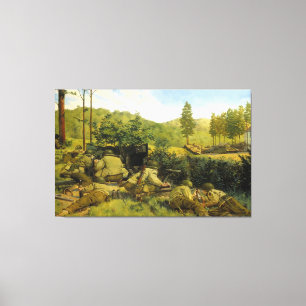 Die Schlacht um Mortain durch Keith Rocco Leinwanddruck