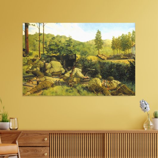 Die Schlacht um Mortain durch Keith Rocco Leinwanddruck (Insitu (Wohnzimmer))