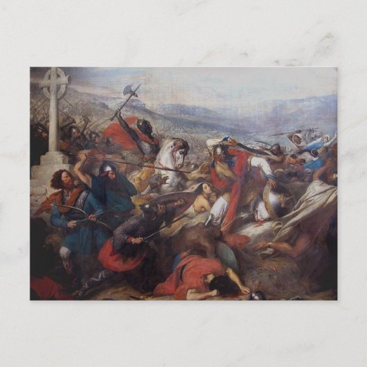 Die Schlacht um Poitiers Postkarte (Vorderseite)