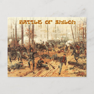 Die Schlacht um Shiloh Postkarte