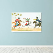 Die Schlacht um Waterloo Leinwanddruck (Insitu (Holzboden))