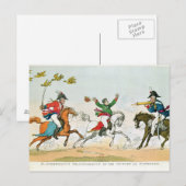 Die Schlacht um Waterloo Postkarte (Vorne/Hinten)