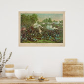 Die Schlacht um Wilsons Creek 1861 im Zivilen Krie Poster (Küche)