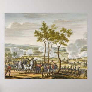 Die Schlacht von Abensberg am 20. April 1809, mit Poster