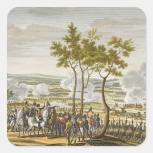 Die Schlacht von Abensberg am 20. April 1809, mit  Quadratischer Aufkleber