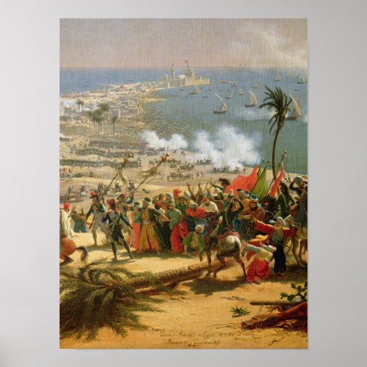 Die Schlacht von Aboukir am 25. Juli 1799 Poster (Vorne)