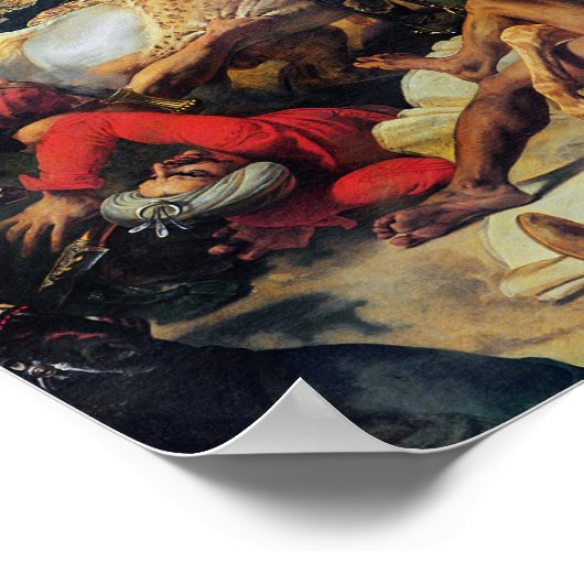 Die Schlacht von Aboukir am 25. Juli 1799 Poster (Ecke)