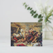 Die Schlacht von Aboukir am 25. Juli 1799 Postkarte (Stehend Vorderseite)