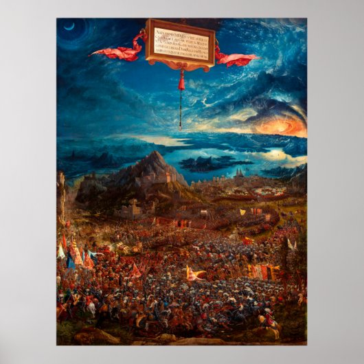 Die Schlacht von Alexander bei Issus (1529) Poster (Vorne)