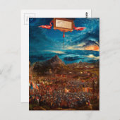 Die Schlacht von Alexander bei Issus (1529) Postkarte (Vorne/Hinten)