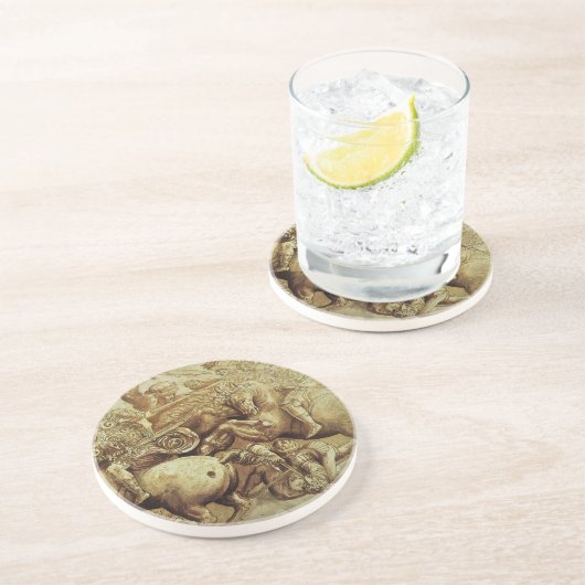 Die Schlacht von Anghiari durch Leonardo da Vinci Untersetzer (Seite)