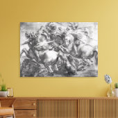 Die Schlacht von Anghiari nach Leonardo da Vinci Leinwanddruck (Insitu (Wohnzimmer))