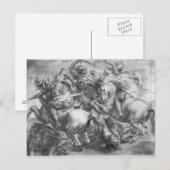 Die Schlacht von Anghiari nach Leonardo da Vinci Postkarte (Vorne/Hinten)