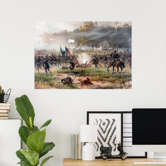 Die Schlacht von Antietam - Ziviler Krieg Poster (Heimbüro)