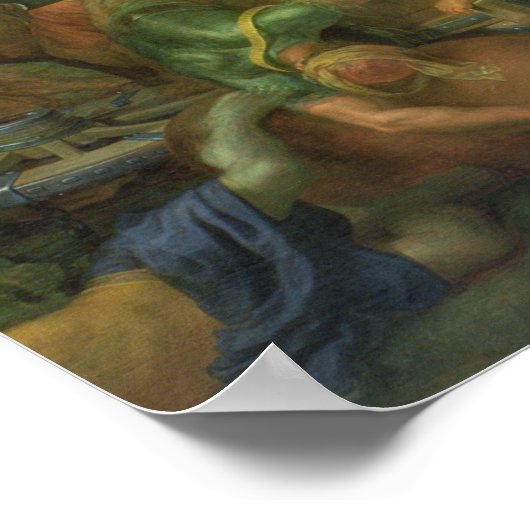 Die Schlacht von Arbela (oder Gaugamela) 331 v. Ch Poster (Ecke)