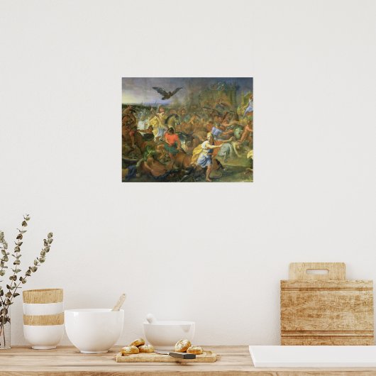 Die Schlacht von Arbela (oder Gaugamela) 331 v. Ch Poster (Küche)