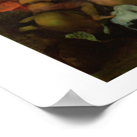 Die Schlacht von Arbela (oder Gaugamela) 331 v. Ch Poster (Ecke)