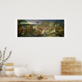 Die Schlacht von Arbela (oder Gaugamela) 331 v. Ch Poster (Küche)